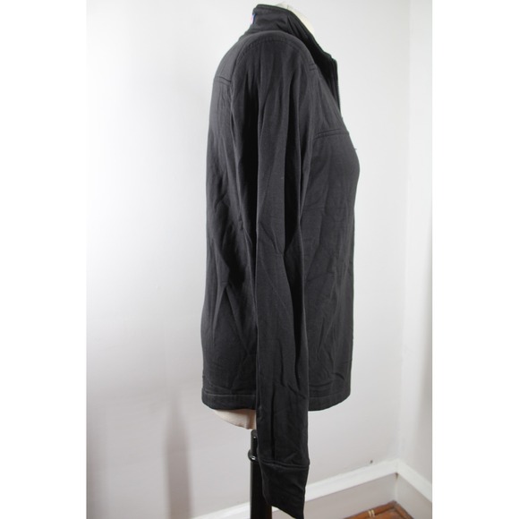 Vineyard Vines S Black DreamCloth Shep Shirt 1/4 Zip Relaxed Pullover Top - Picture 4 of 10